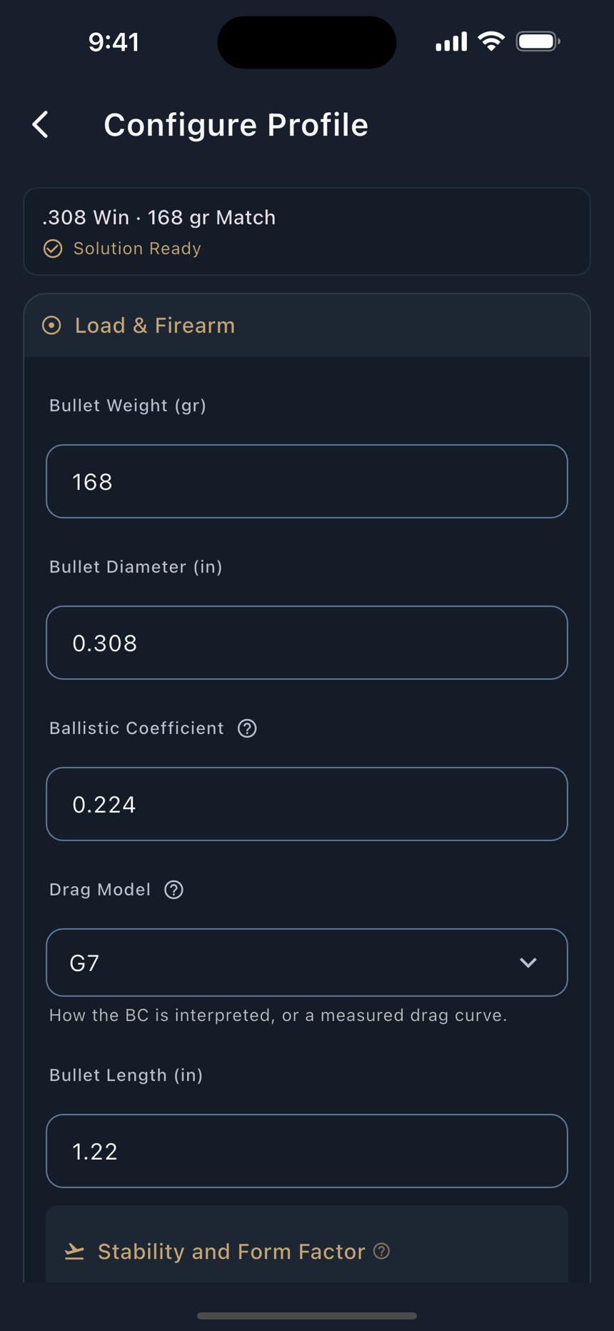 Configure Profile, and the Library picker.