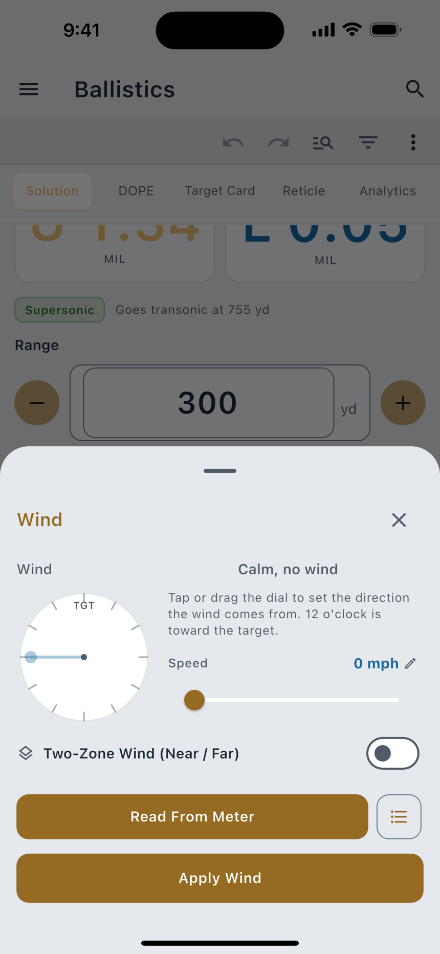 The Environment sheet and the wind call.