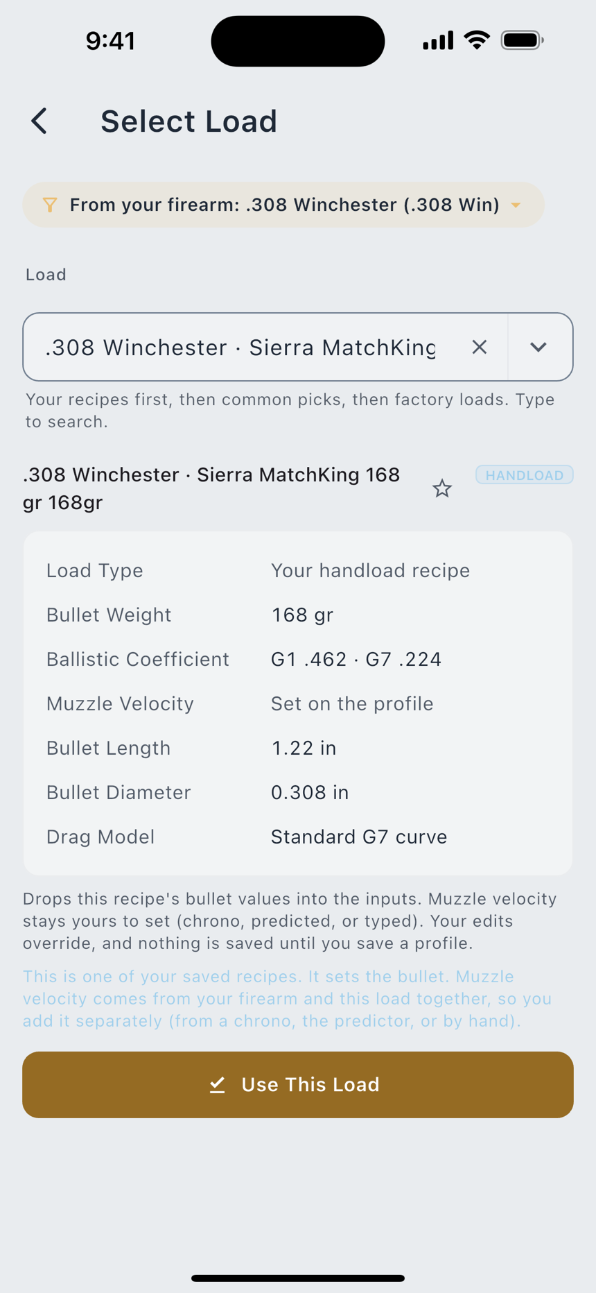 Configure Profile, and the Library picker.