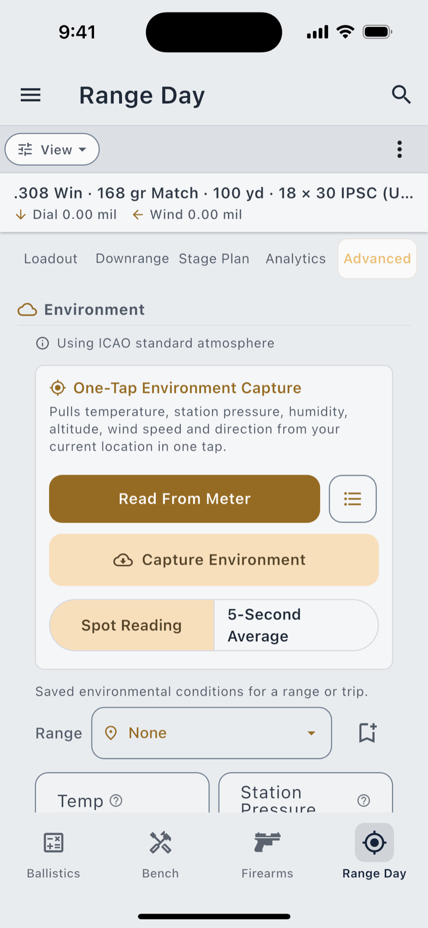 The Analytics and Advanced tabs.